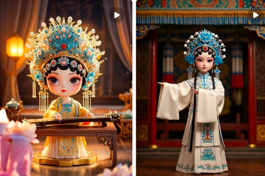 利用AI制做Q版古风娃娃视频,只需三步新手也能做出流量好到爆(附教程+提示…-俗人圈网创