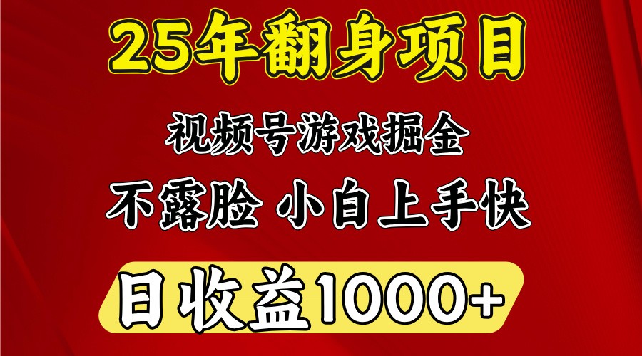 一天收益1000+ 25年开年落地好项目-俗人圈网创