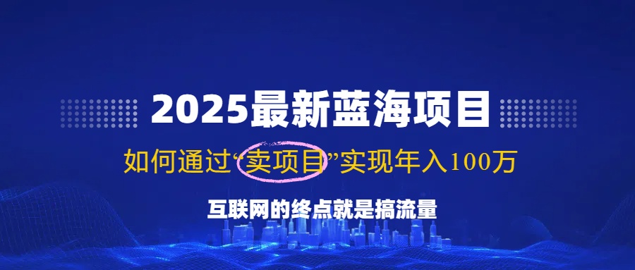 2025最新蓝海项目，零门槛轻松复制，月入10万+，新手也能操作！-俗人圈网创
