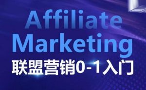 Affiliate Marketing联盟营销0-1入门,联盟营销基本逻辑 联盟平台逻辑及联盟客逻辑全面详解-俗人圈网创