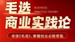 毛选商业实践论,读透《毛选》掌握创业必胜密匙-俗人圈网创