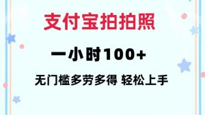 支付宝拍拍照一小时100+无任何门槛多劳多得一台手机轻松操做【揭秘】-俗人圈网创