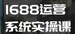 1688高阶运营系统实操课,快速掌握1688店铺运营的核心玩法-俗人圈网创