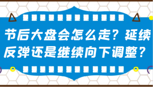 某公众号付费文章:节后大盘会怎么走?延续反弹还是继续向下调整?-俗人圈网创