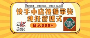 快手小店托管代运营 全程无需操作 二八分成 月入5000+-俗人圈网创