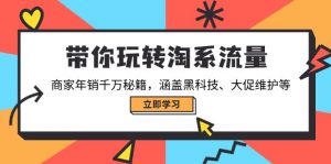 带你玩转淘系流量,商家年销千万秘籍,涵盖黑科技、大促维护等-俗人圈网创
