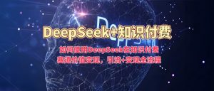 如何使用DeepSeek在知识付费赛道价值变现,引流+变现全流程-俗人圈网创