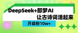 用DeepSeek做AI 古诗词视频,涨粉 10W+(保姆级教程)-俗人圈网创