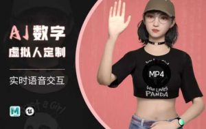 Ai数字人虚拟(智能体)实时语音交互特训营，​自行定制超写实角色AI数字人交互技术-俗人圈网创