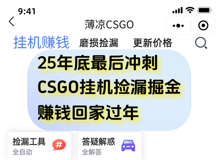 12月年底抓紧最后一个月,用CSGO游戏挂机捡漏掘金赚钱掘金,一部手机轻松日入500+-俗人圈网创