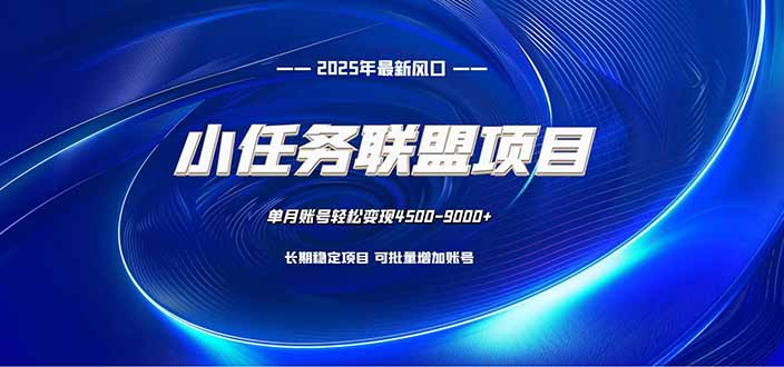 小任务联盟项目:一台电脑每天只需10分钟,轻松简单稳定-俗人圈网创