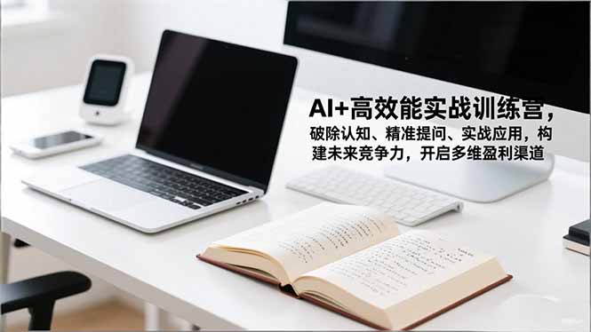 AI+高效能实战训练营,破除认知、精准提问、实战应用,构建未来竞争力,开启多维盈利渠道-俗人圈网创