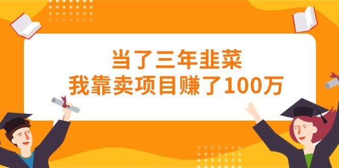 当了三年韭菜我靠卖项目赚了100万-俗人圈网创
