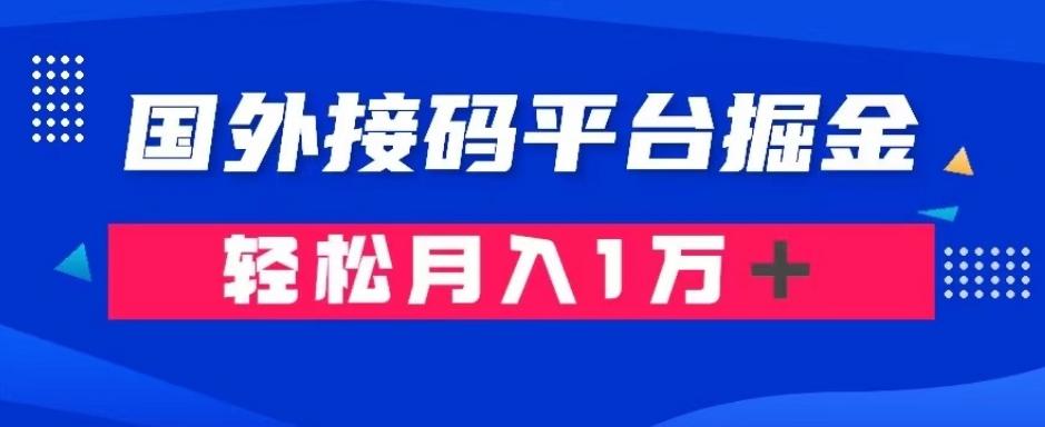 通过国外接码平台掘金:成本1.3,利润10+,轻松月入1万+【揭秘】-俗人圈网创