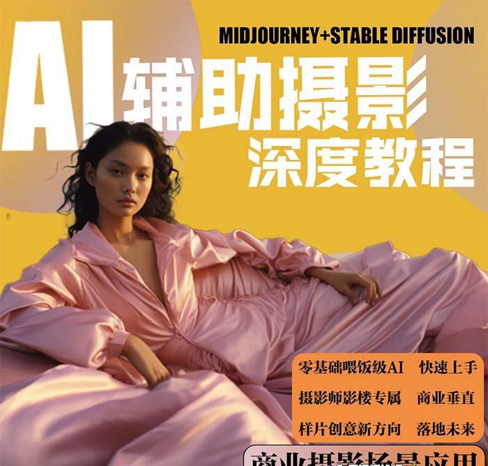(8727期)2024年AI辅助摄影人工智能商业应用摄影课程(37节课)-俗人圈网创