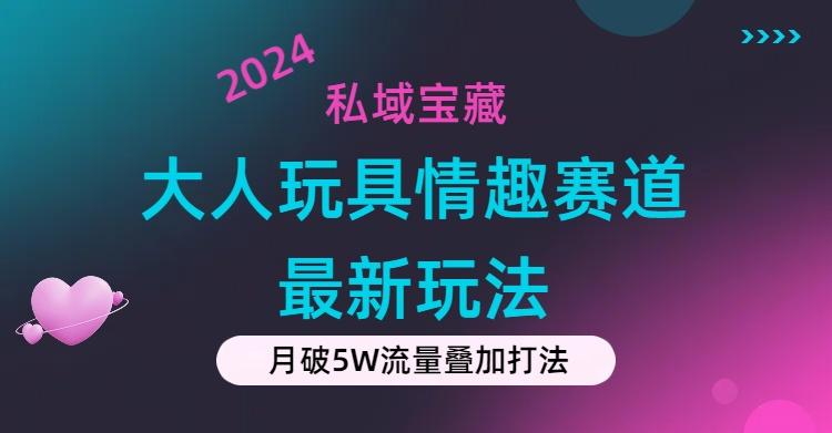 私域宝藏：大人玩具情趣赛道合规新玩法，零投入，私域超高流量成单率高-俗人圈网创