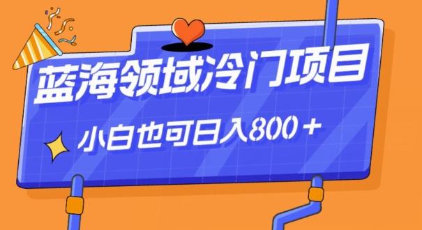 蓝海领域冷门赛道,一单39.9,日入800+-俗人圈网创