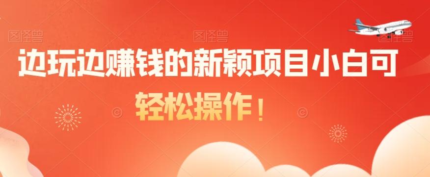 边玩边赚钱的新颖项目小白可轻松操作！-俗人圈网创